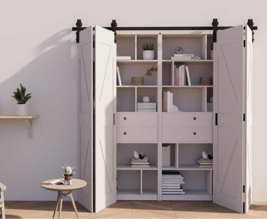 DLX-01 Bi-fold Barn Door Hardware