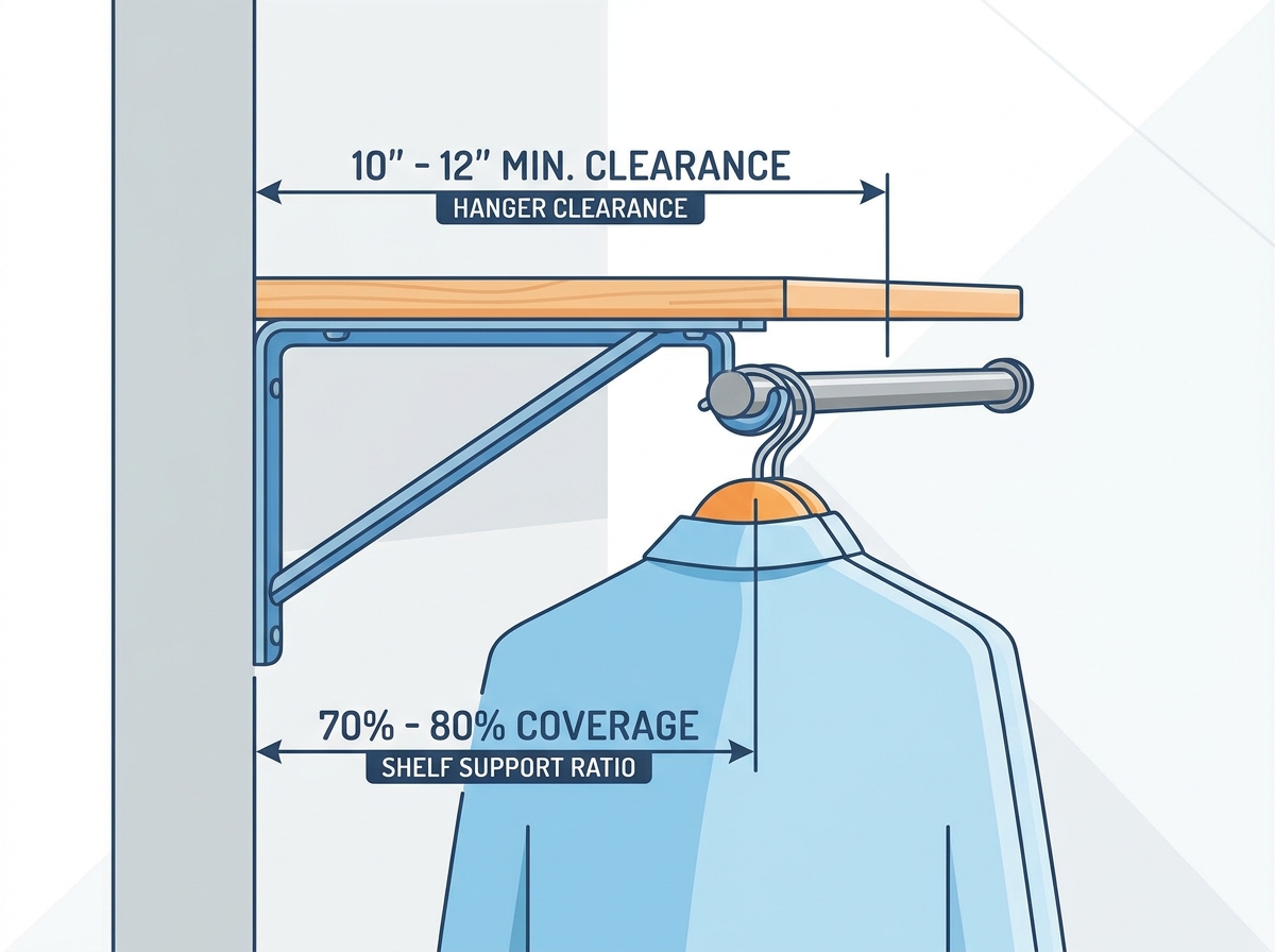 Closet Shelf and Rod Brackets Installation